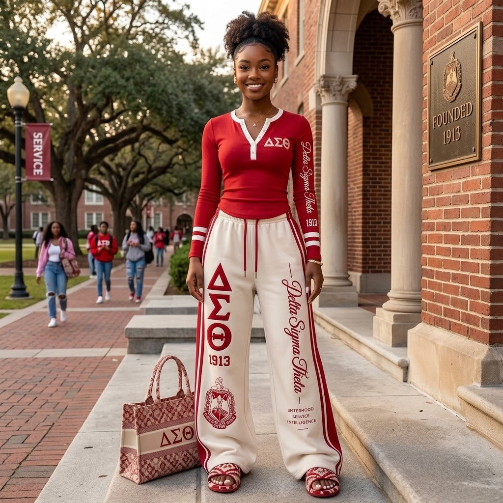 Varsity Chic Henley Two-Piece Set TLQ APT DST 1809261