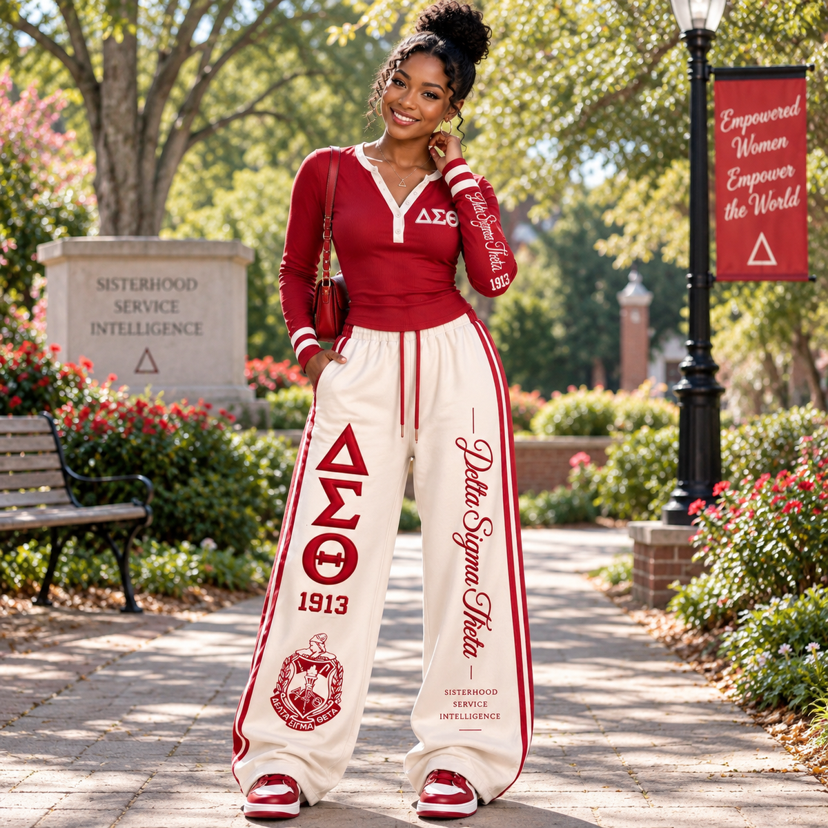 Varsity Chic Henley Two-Piece Set TLQ APT DST 1809261